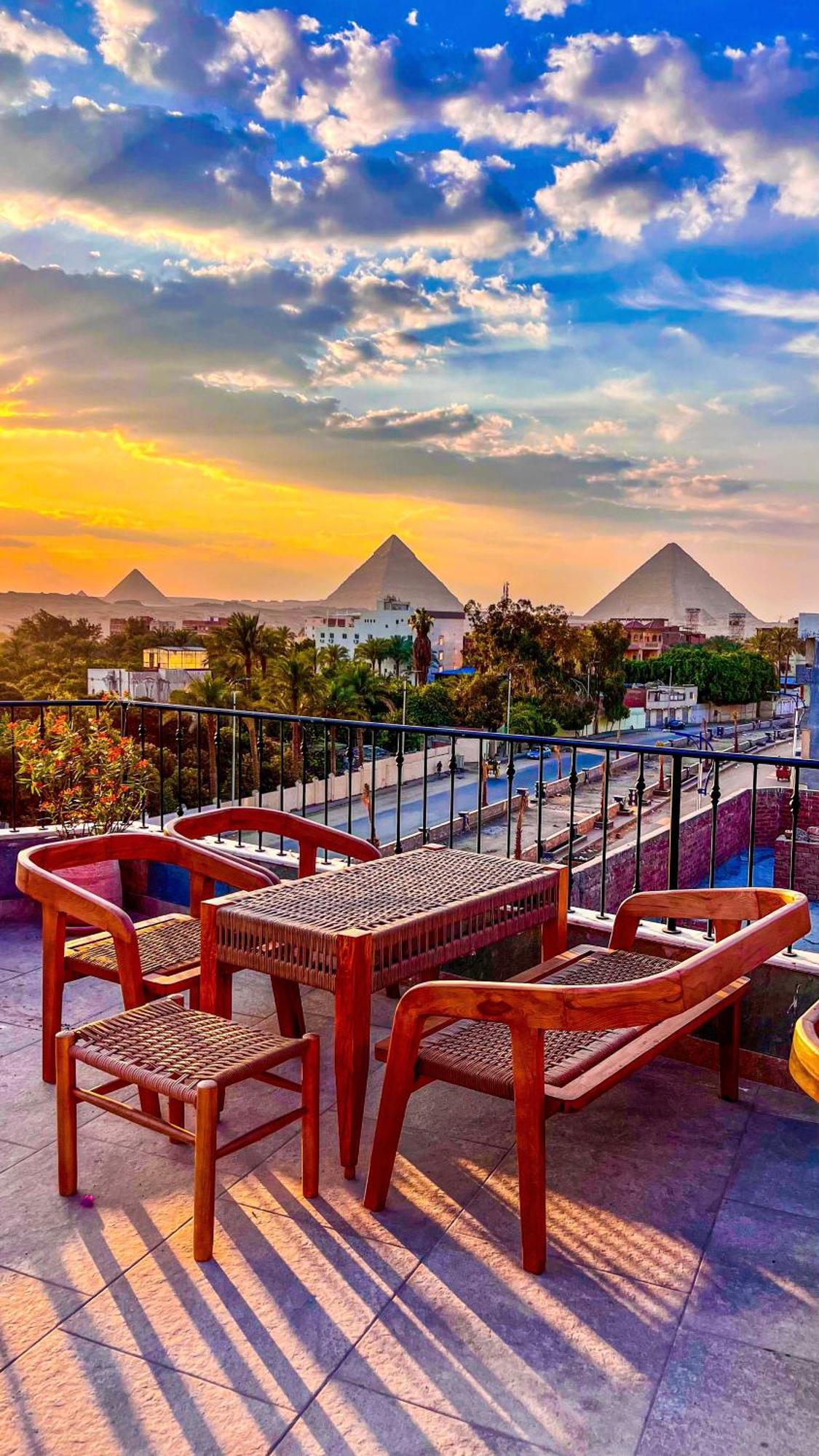 Almas Pyramids View Hotel Kafret el-Gabal Extérieur photo