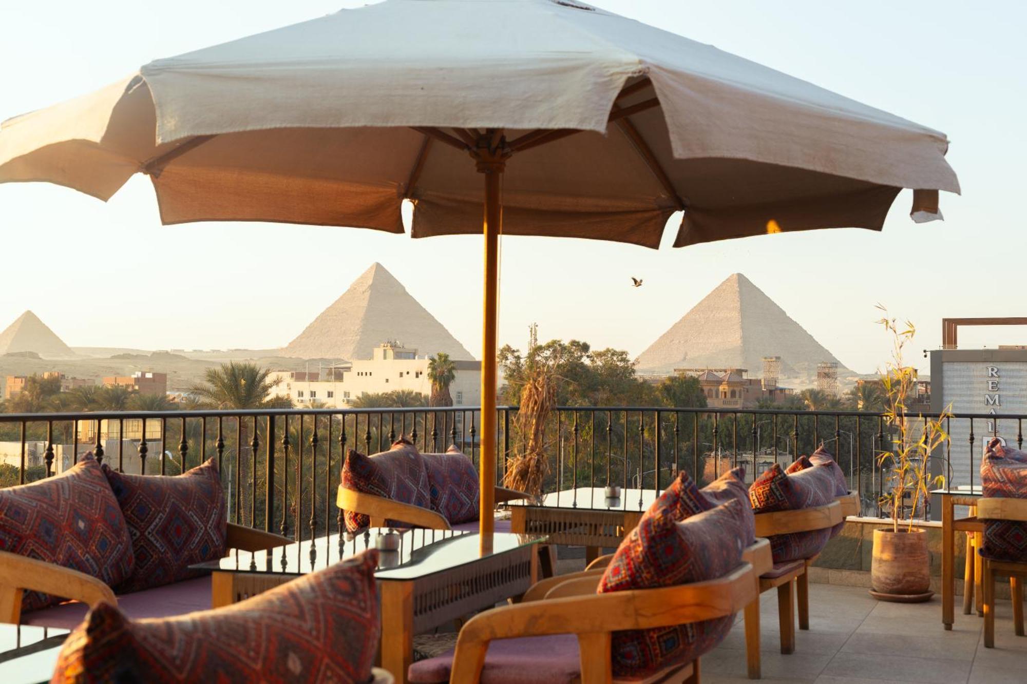 Almas Pyramids View Hotel Kafret el-Gabal Extérieur photo