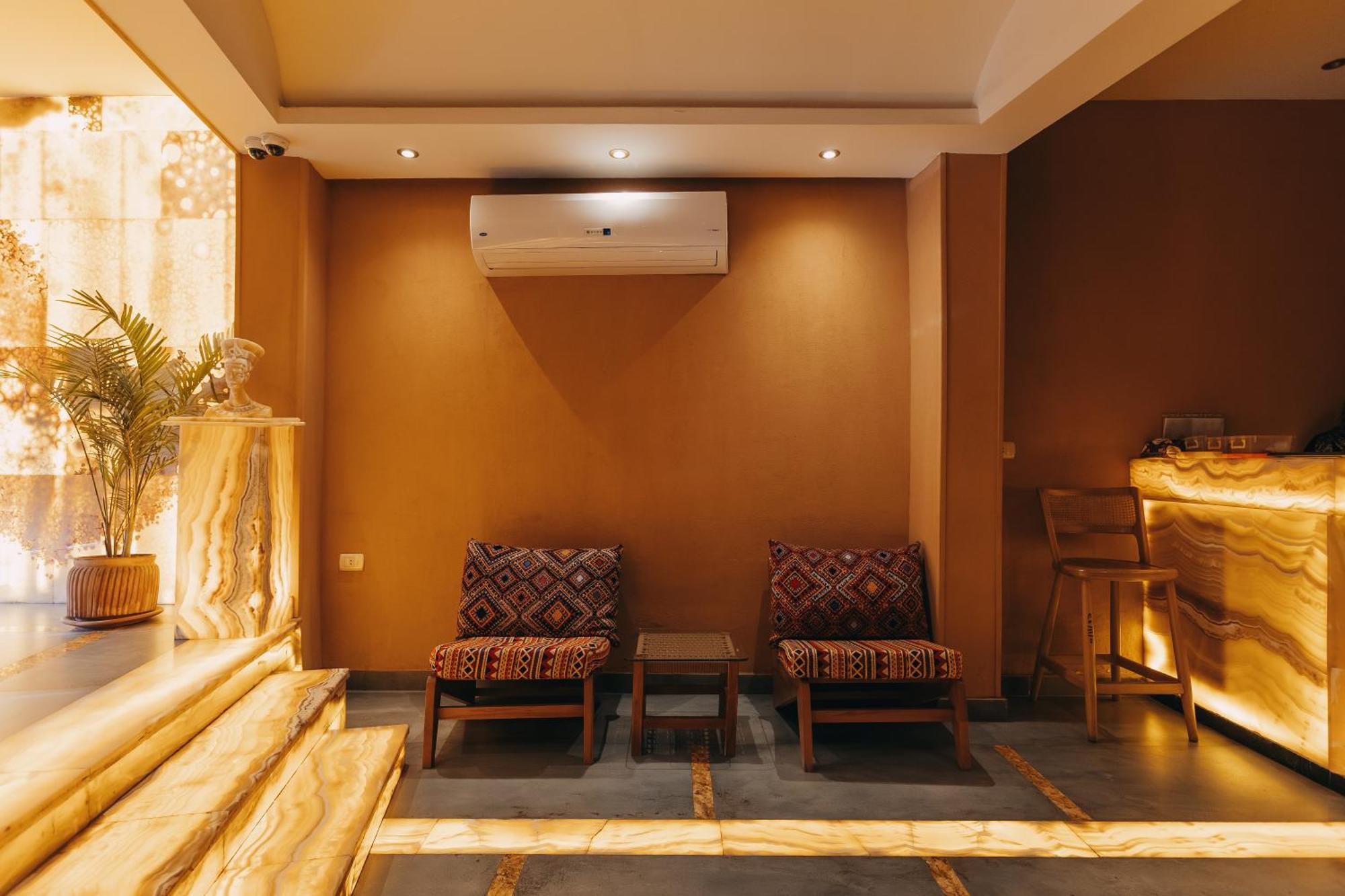 Almas Pyramids View Hotel Kafret el-Gabal Extérieur photo